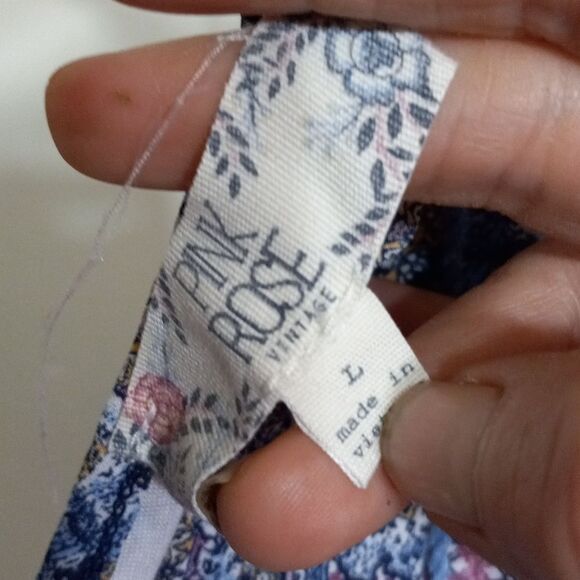 ❄️ PINK ROSE PASTEL MINI DRESS NWOT SIZE LARGE - Picture 4 of 5